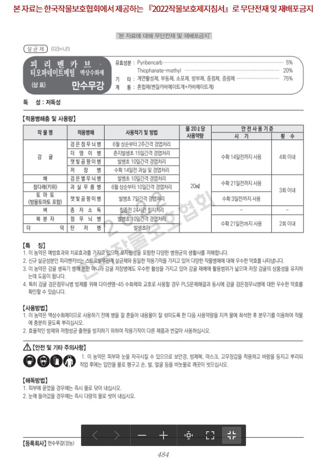 다이센엠45 안전사용기준