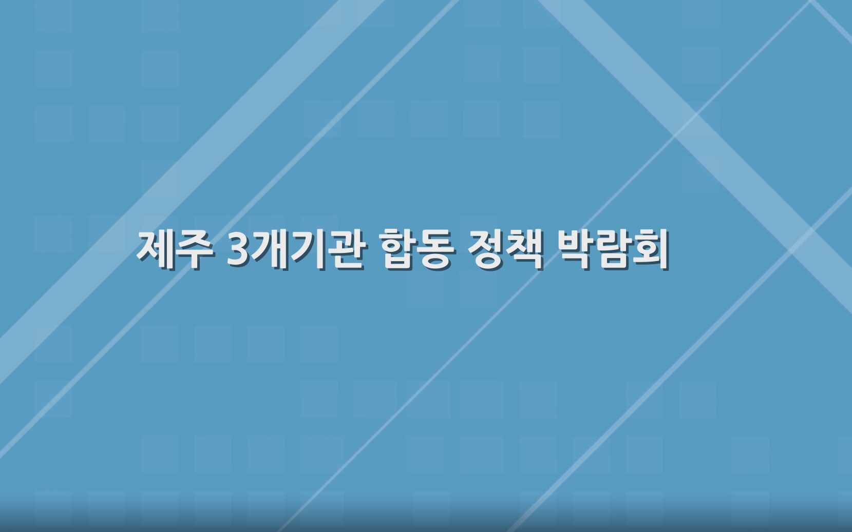 (정부3.0 동영상) 3개기관 합동 정책박람회 