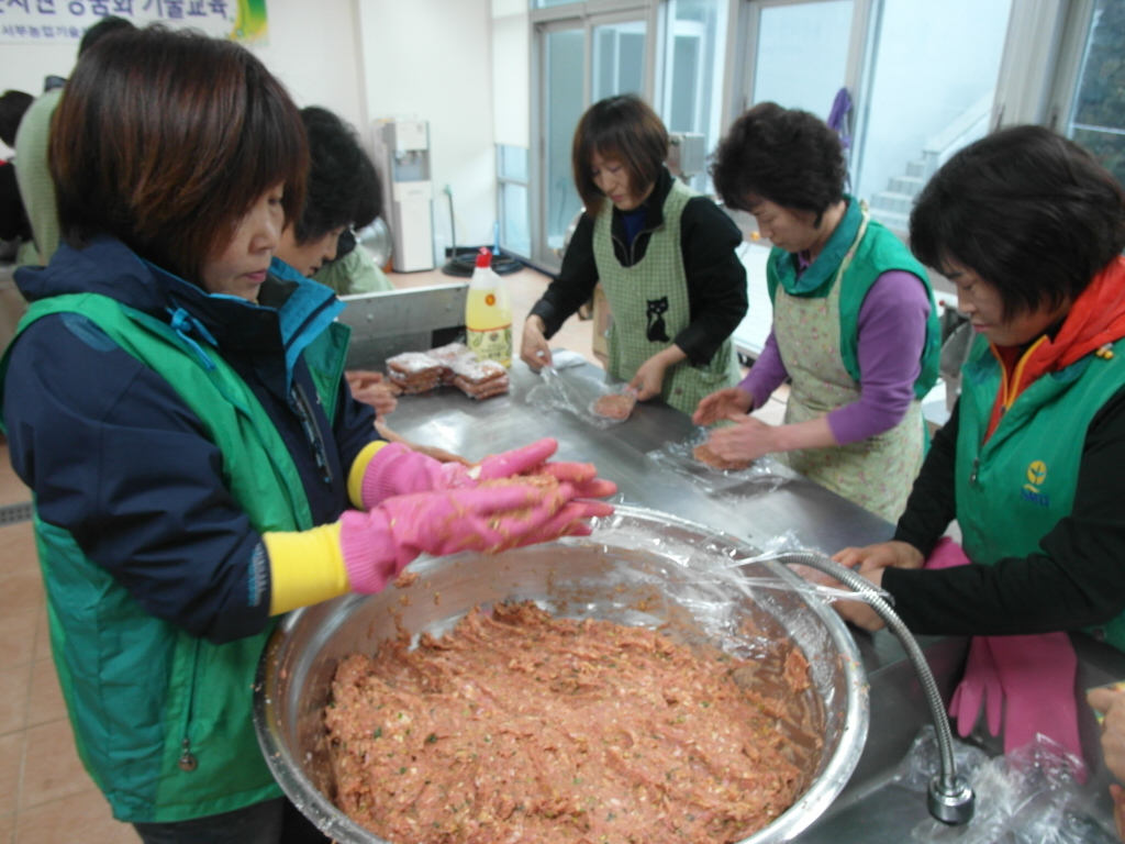 부녀회 회장단 농촌자원 상품화 기술교육