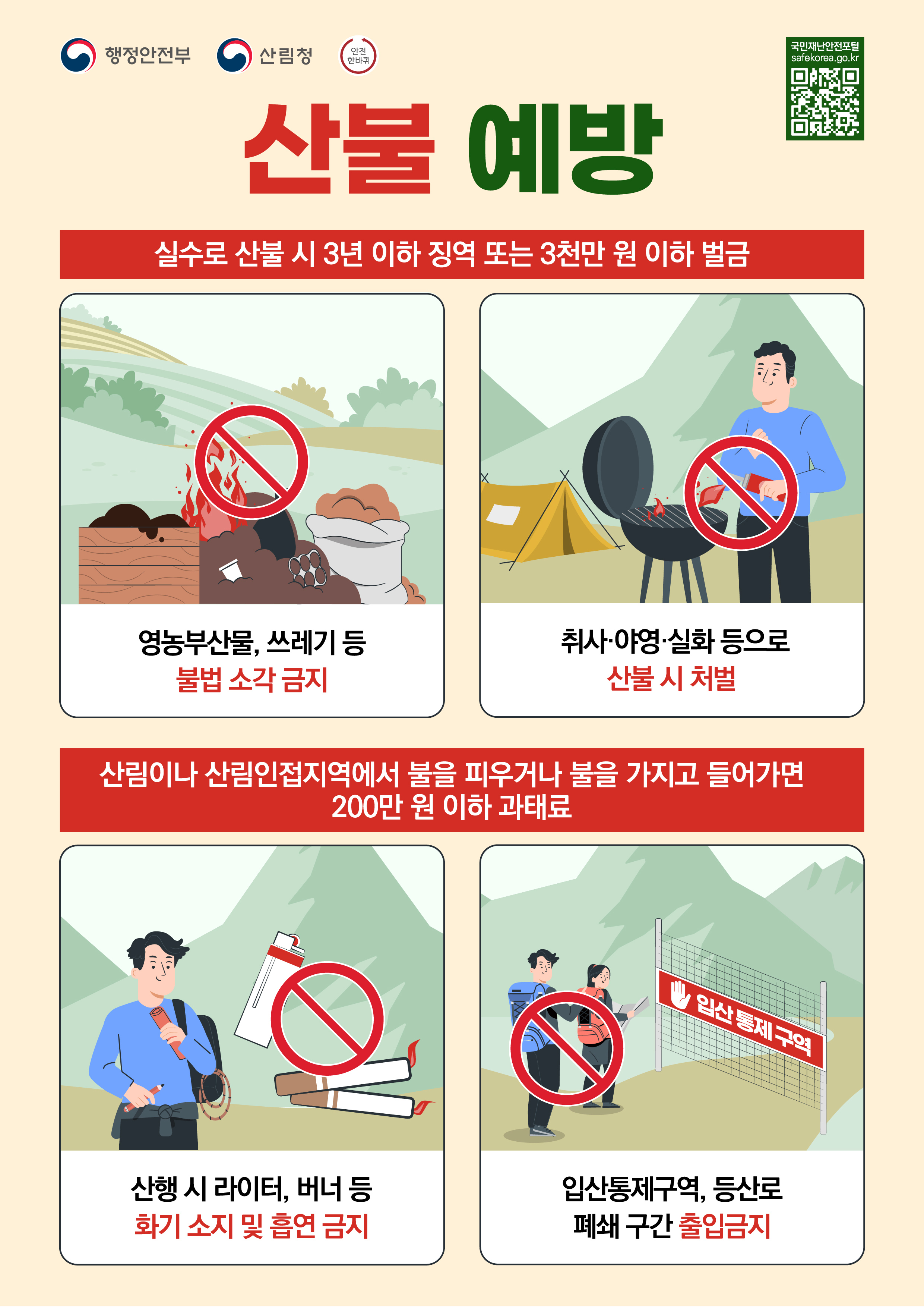 4월 안전 한바퀴 홍보(산불예방)