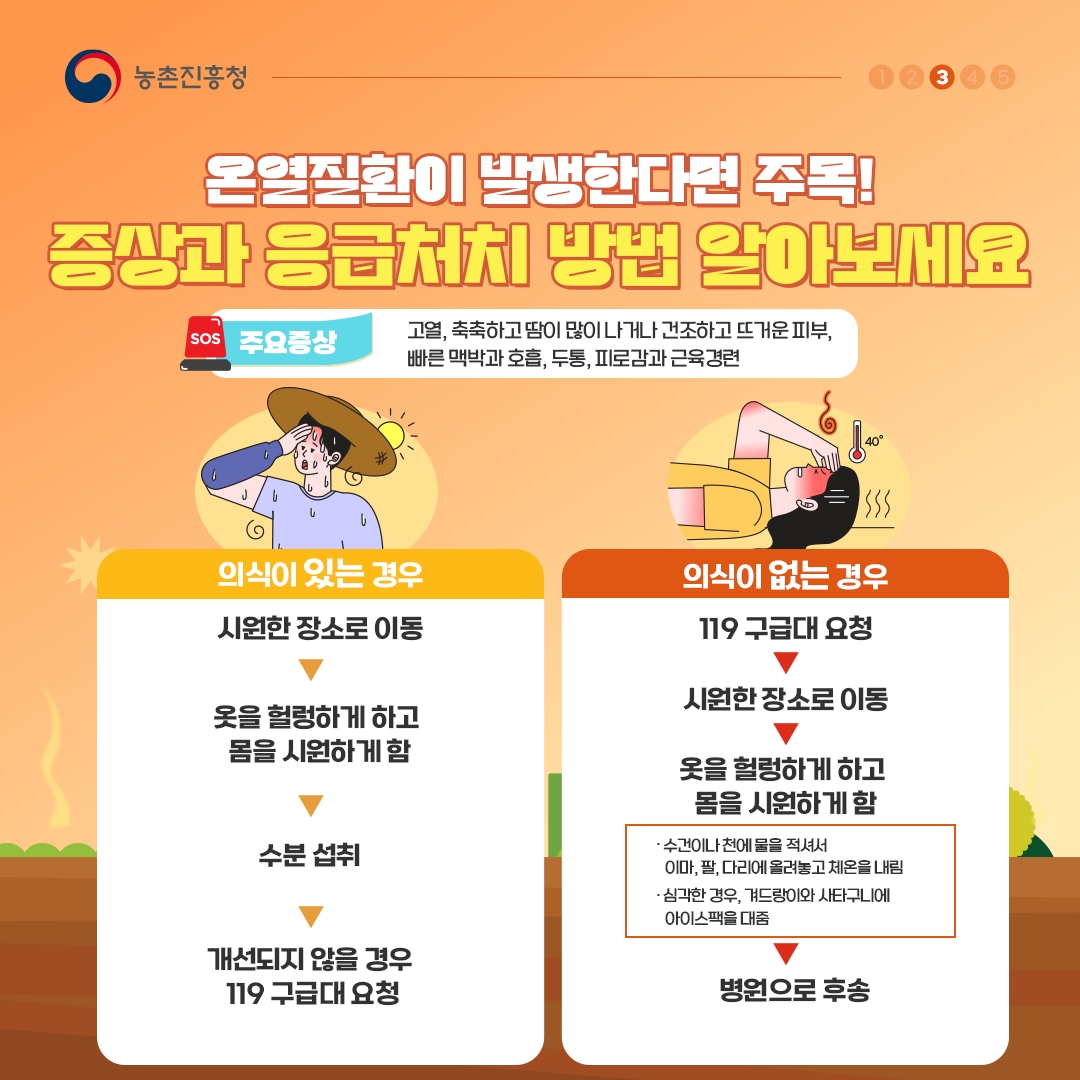 여름철 폭염 이렇게 대응하세요 ~ 