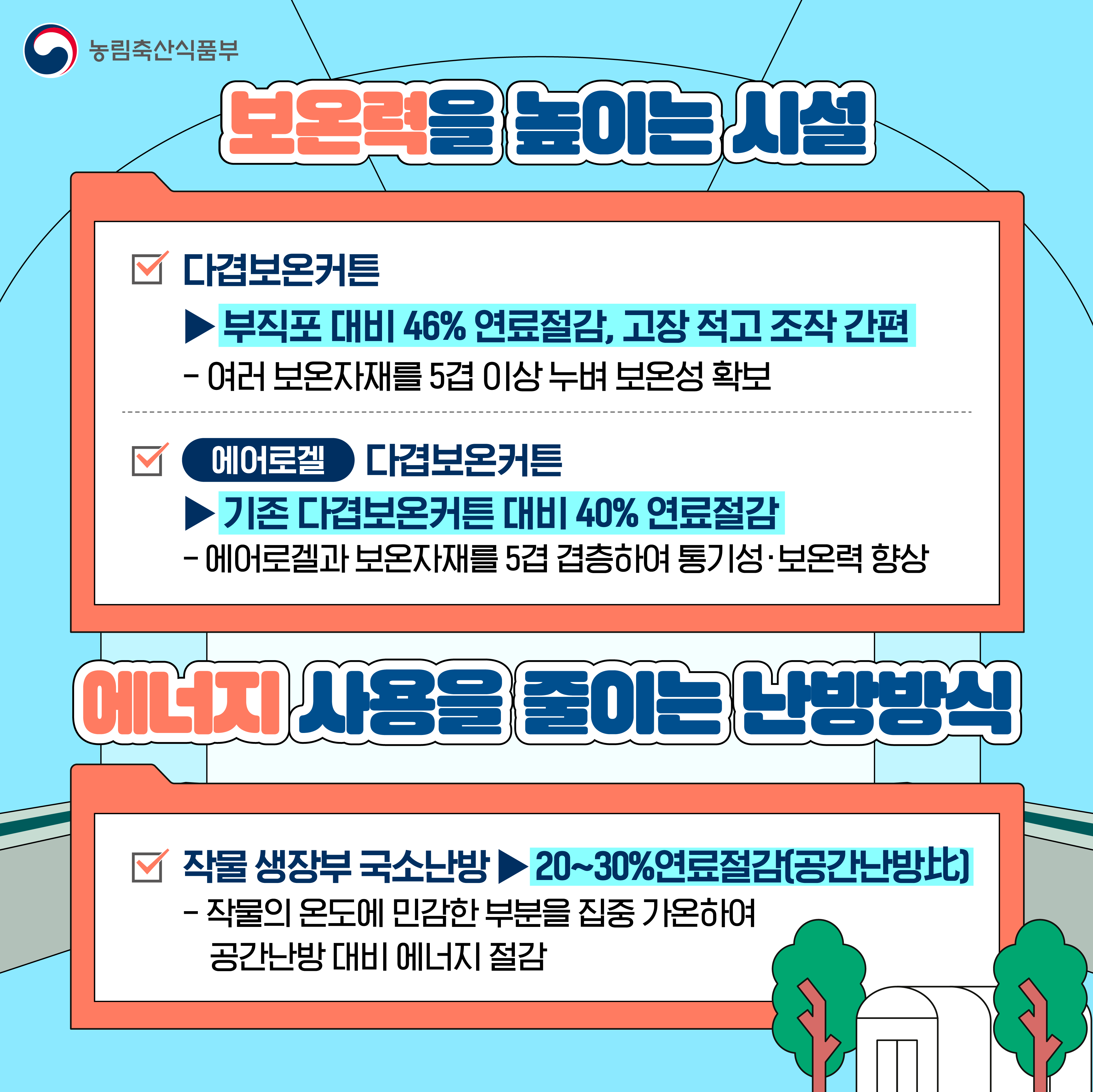 시설원예 에너지 절감기술과 실천방안 안내