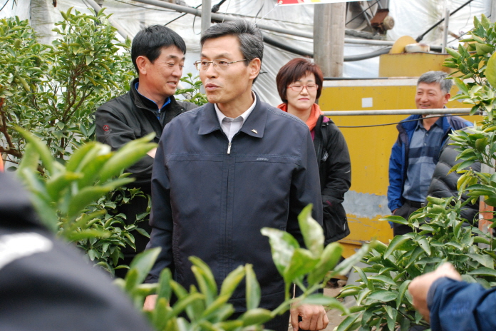 고품질 만감류 재배기술 교육 현장